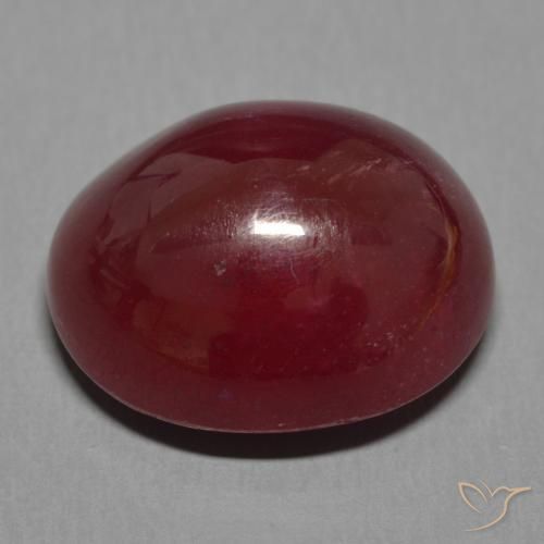 Rubi Vinho vermelho Natural 16.77ct, oval, Translúcido
