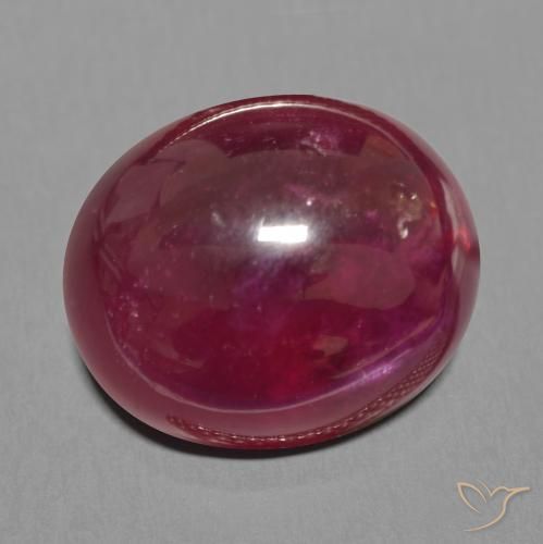 Rubi Vinho vermelho Natural 23.40ct, oval, Translúcido