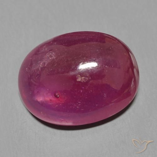 Rubi Vermelho escuro Natural 16.06ct, oval, Translúcido