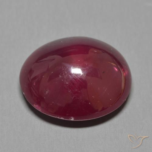 Rubi Vinho vermelho Natural 15.49ct, oval, Translúcido