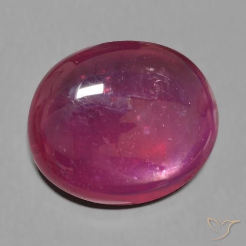 Rubi Vinho vermelho Natural 15.86ct, oval, Translúcido