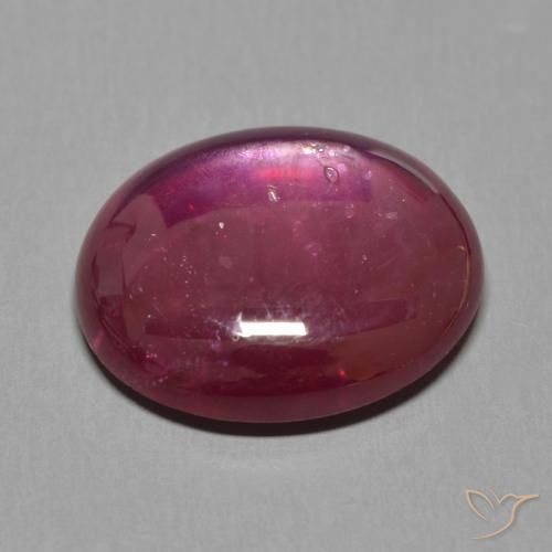 Rubi Vinho vermelho Natural 15.86ct, oval, Translúcido