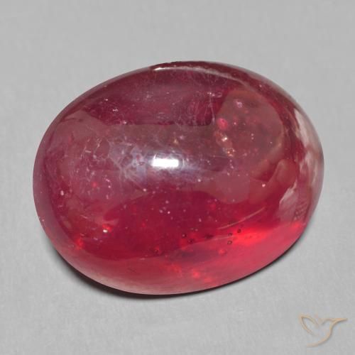 Rubi Vinho vermelho Natural 14.77ct, oval, Translúcido