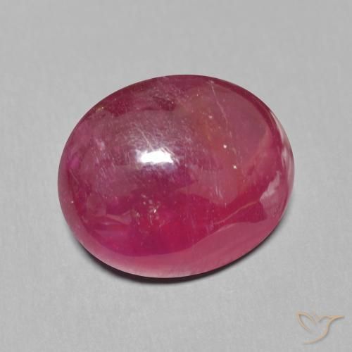 Rubi Vermelho escuro Natural 11.20ct, oval, Translúcido