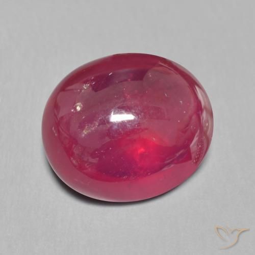 Rubi Vermelho escuro Natural 9.88ct, oval, Translúcido