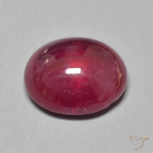 Rubi Vermelho escuro Natural 9.88ct, oval, Translúcido