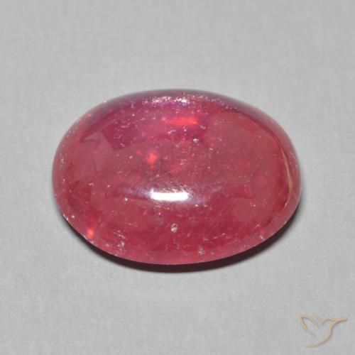 Rubi Vermelho escuro Natural 6.72ct, oval, Translúcido