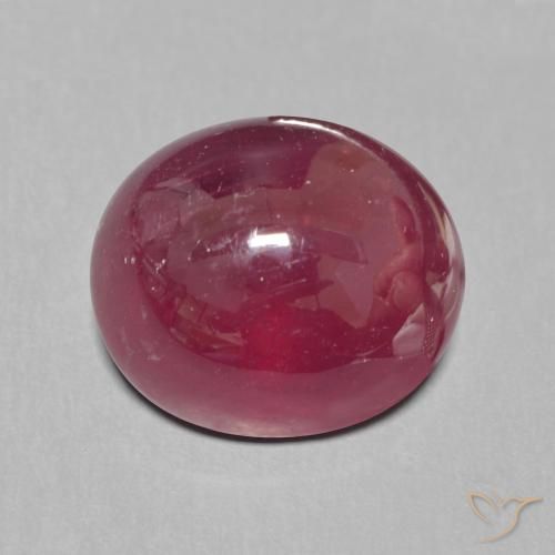 9.18ct Natural Vermelho escuro Rubi, oval, Translúcido