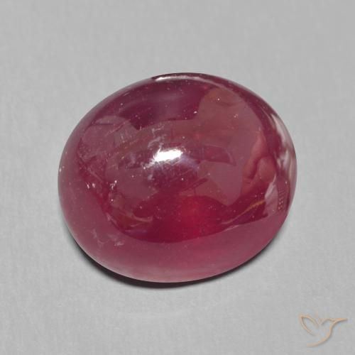 Rubi Vermelho escuro Natural 9.18ct, oval, Translúcido