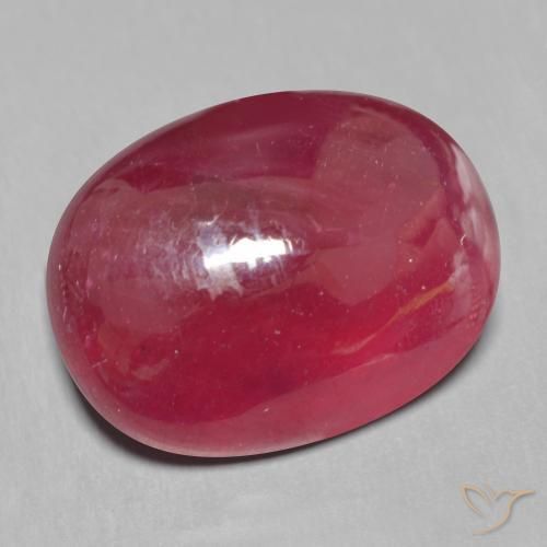 Rubi Vermelho escuro Natural 15.12ct, oval, Translúcido
