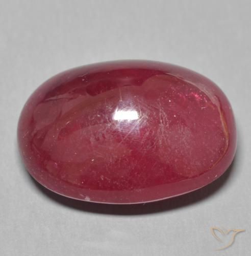 Rubi Vermelho escuro Natural 15.12ct, oval, Translúcido