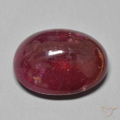 Rubi Vermelho escuro Natural 25.56ct, oval, Translúcido