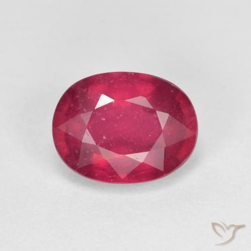 1.94ct Natural vermelho médio Rubi, oval, VS