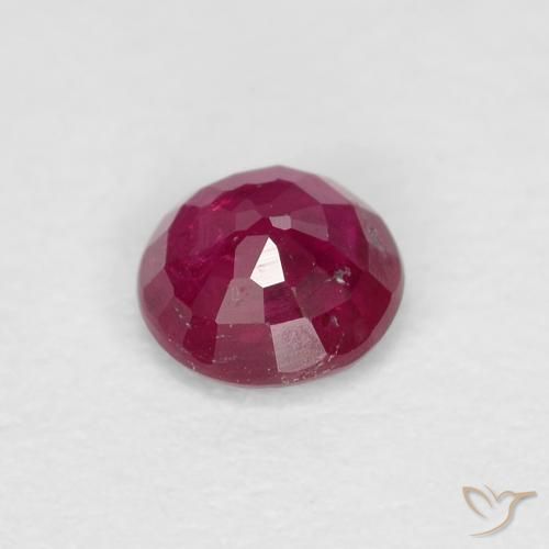 Rubi Vinho Tinto Profundo Natural 0.29ct, Redondo, VS