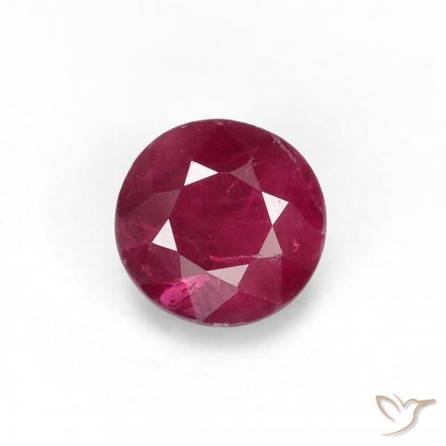 0.34ct Natural vermelho médio Rubi, Redondo, VS