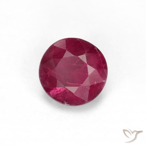 Rubi vermelho médio Natural 0.34ct, Redondo, VS