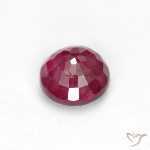 Rubi vermelho médio Natural 0.34ct, Redondo, VS