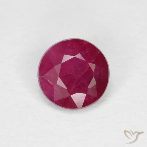 0.28ct Natural Vinho Tinto Profundo Rubi, Redondo, VS-SI