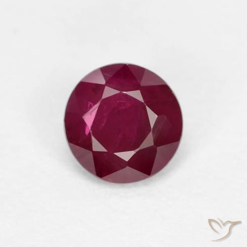 0.29ct Natural Vermelho escuro Rubi, Redondo, VS-SI