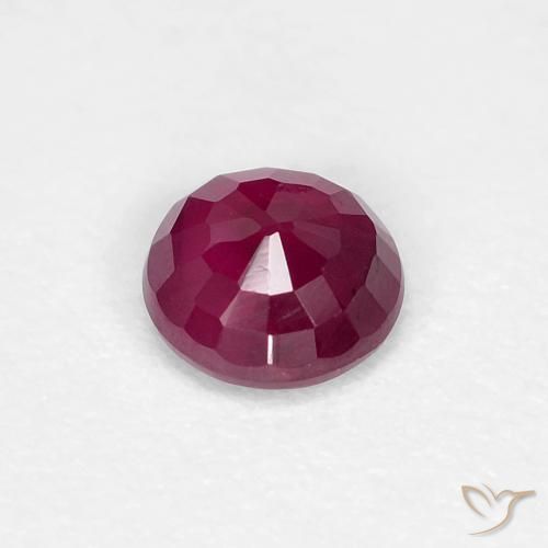 Rubi Vermelho escuro Natural 0.29ct, Redondo, VS-SI