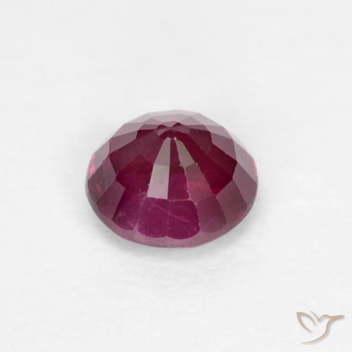 Rubi Vermelho escuro Natural 0.33ct, Redondo, VS-SI