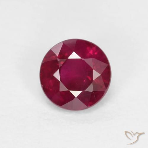 0.31ct Natural Vermelho escuro Rubi, Redondo, VS-SI