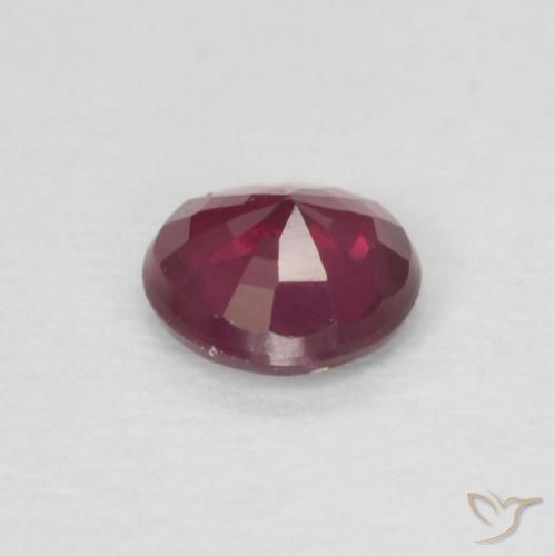 Rubi Vermelho escuro Natural 0.25ct, Redondo, VS