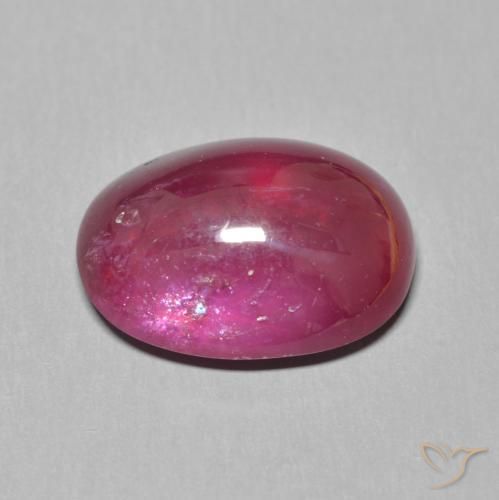 Rubi Vermelho rosado Natural 12.66ct, oval, Translúcido