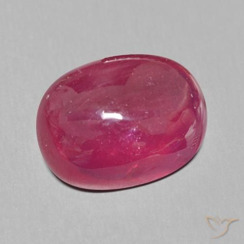 Rubi Vermelho escuro Natural 14.48ct, oval, Translúcido