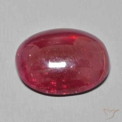 Rubi Vermelho escuro Natural 15.39ct, oval, Translúcido
