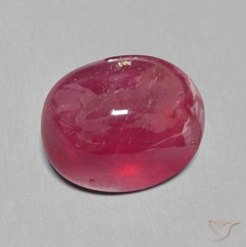 Rubi Vermelho escuro Natural 10.44ct, oval, Translúcido
