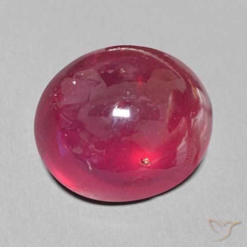 Rubi Sangue vermelho Natural 19.95ct, oval, Translúcido