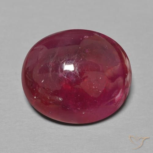 16.63ct Natural Vinho Tinto Profundo Rubi, oval, Translúcido