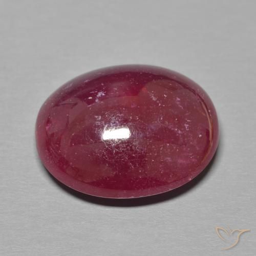 Rubi Vermelho escuro Natural 17.39ct, oval, Translúcido