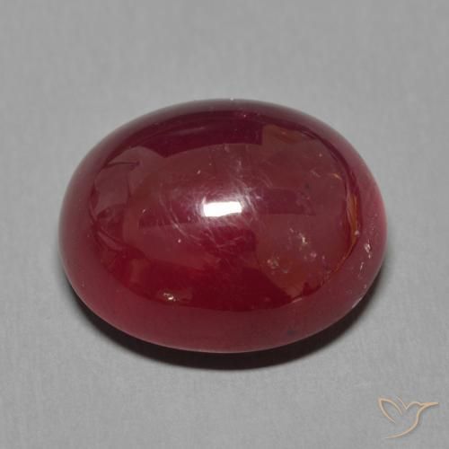 Rubi Vermelho escuro Natural 16.11ct, oval, Translúcido