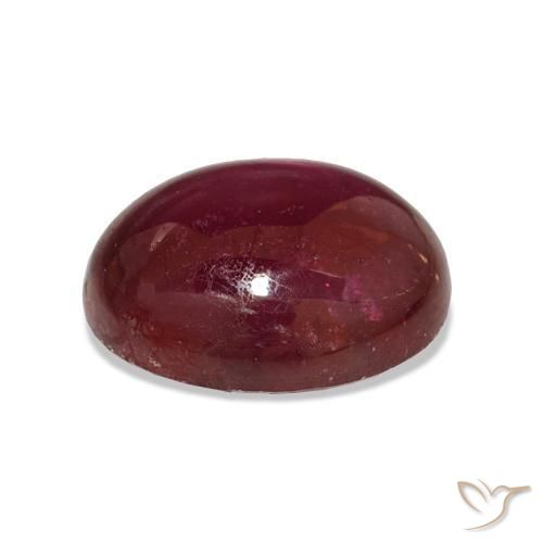 Rubi Vermelho escuro Natural 14.49ct, oval, Translúcido