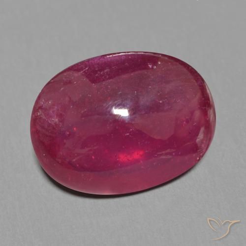 Rubi Vermelho escuro Natural 12.15ct, oval, Translúcido
