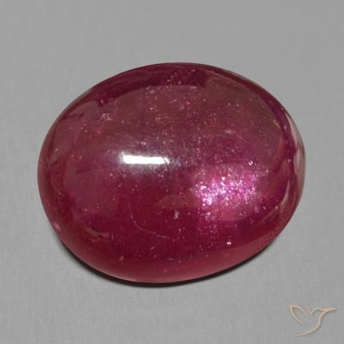 Rubi Vermelho escuro Natural 17.52ct, oval, Translúcido