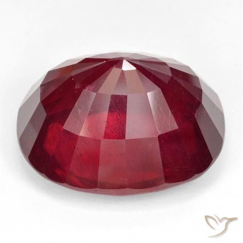 Rubi Sangue vermelho Natural 53.35ct, oval, VVS-VS