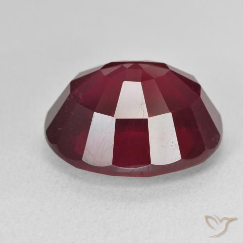 Rubi Vinho vermelho Natural 18.07ct, oval, VVS-VS