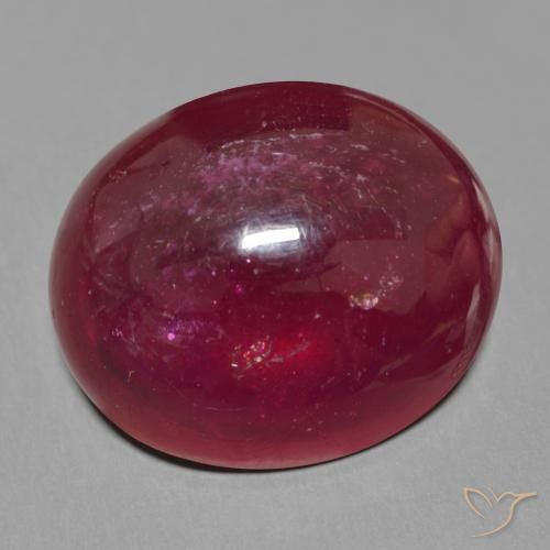 Rubi Vermelho escuro Natural 25.31ct, oval, Translúcido