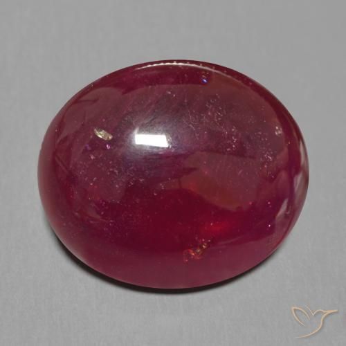 19.19ct Natural Vinho Tinto Profundo Rubi, oval, Translúcido