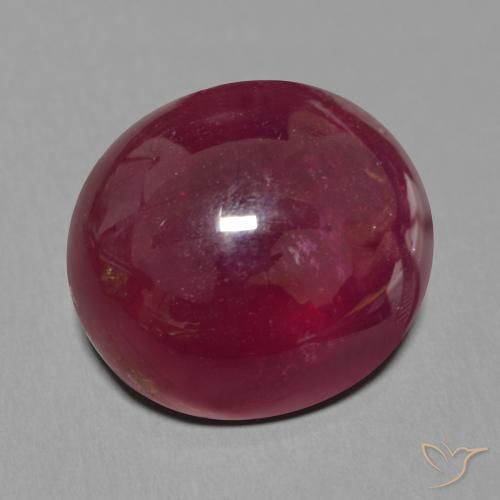 Rubi Vermelho escuro Natural 19.10ct, oval, Translúcido
