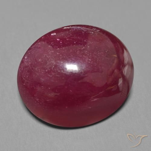 Rubi Vermelho escuro Natural 22.96ct, oval, Translúcido