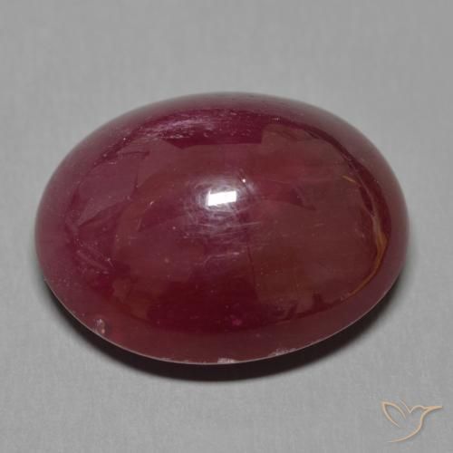 Rubi Vermelho escuro Natural 22.96ct, oval, Translúcido