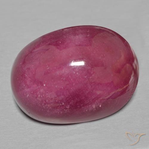Rubi Vermelho escuro Natural 19.48ct, oval, Translúcido