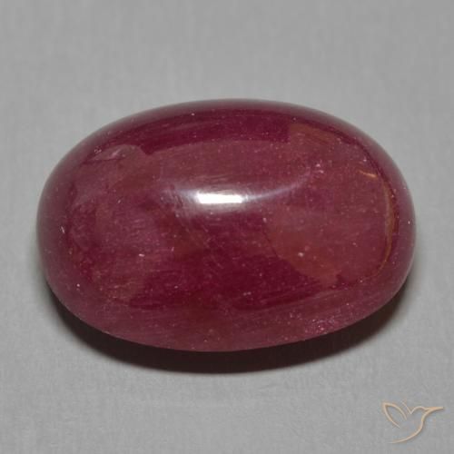 Rubi Vermelho escuro Natural 17.16ct, oval, Translúcido