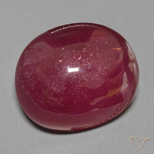 Rubi Vinho vermelho Natural 19.84ct, oval, Translúcido