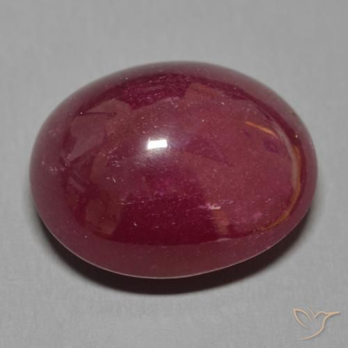 Rubi Vinho vermelho Natural 19.84ct, oval, Translúcido