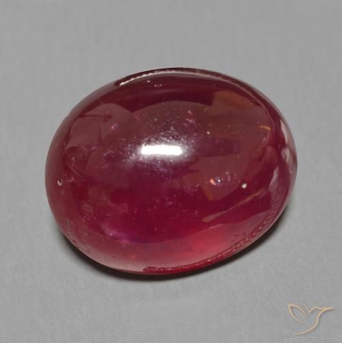 Rubi Vermelho escuro Natural 22.73ct, oval, Translúcido